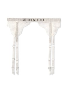 Пояс Victoria's Secret VERY SEXY Shine Strap Garter Belt White Lace
