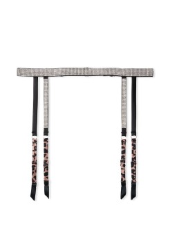 Пояс Victoria’s Secret VERY SEXY Shine Strap Garter Belt Leopard Lace