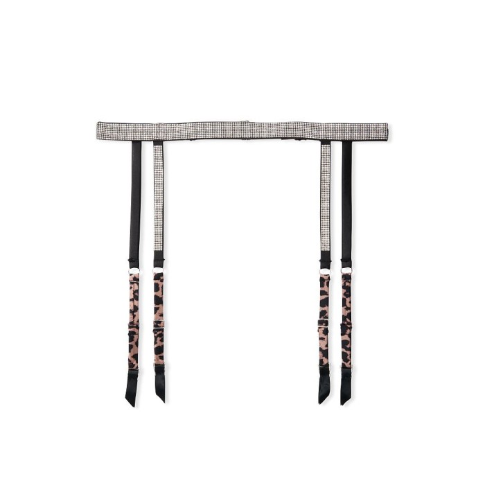 Пояс Victoria’s Secret VERY SEXY Shine Strap Garter Belt Leopard Lace