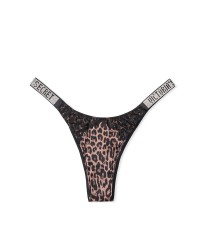 Комплект белья VS Very Sexy Leopard Lace Shine Strap Bra set & Garter Belt