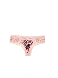 Трусики VS Very Sexy Thong panty pink leopard
