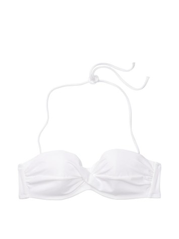 Купальник бандо з пушап Вікторія Сікрет Twist-front Bandeau White