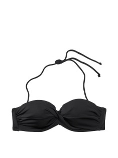 Купальник бандо с пушап Виктория Сикрет Twist-front Bandeau Black
