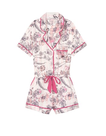 Пижама ромпер Victoria’s Secret  Pink Stripes & Flower print