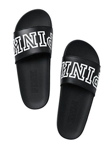 Шлепанцы Victoria’s Secret PINK Black logo