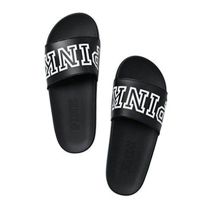 Шлепанцы Victoria’s Secret PINK Black logo
