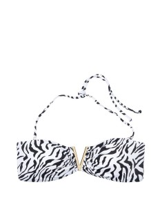 Купальник Вікторія Сікрет V-hardware Bandeau Top Zebra print