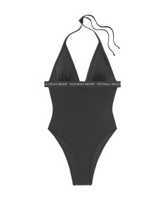 Купальник монокіні VS Sydney Logo Plunge One-Piece Black