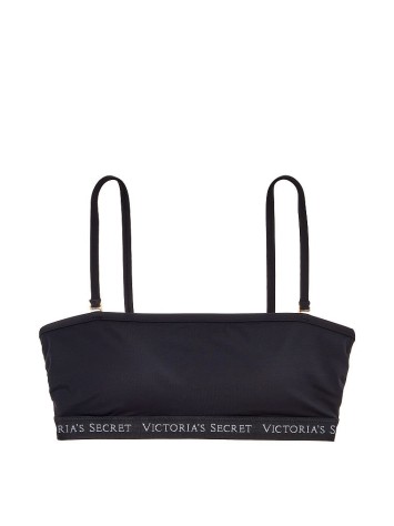 Купальник VS Classic Logo Strap Bandeau top & Brazilian panty