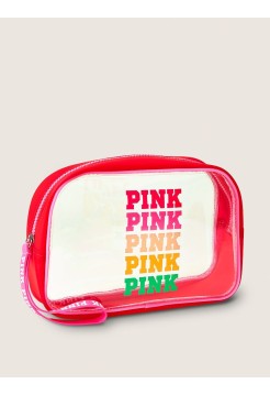 Средняя косметичка Виктория Сикрет принт PINK