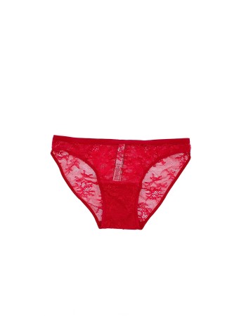 Трусики бікіні Вікторія Сікрет Red lace Bikini panty