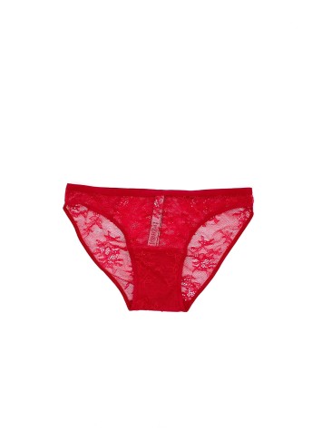 Трусики бікіні Вікторія Сікрет Red lace Bikini panty