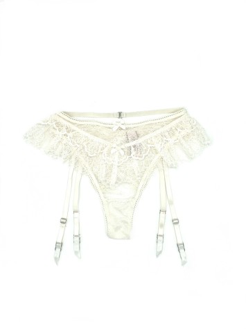 Трусики Вікторія Сікрет Dream Angels White Lace Itsy panty