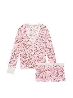 Піжама Вікторія Сікрет Thermal PJ Set Print Red Hearts