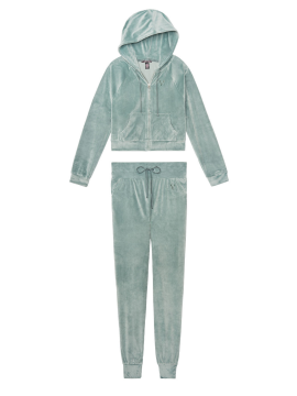 Велюровый спортивный костюм Виктория Сикрет V logo