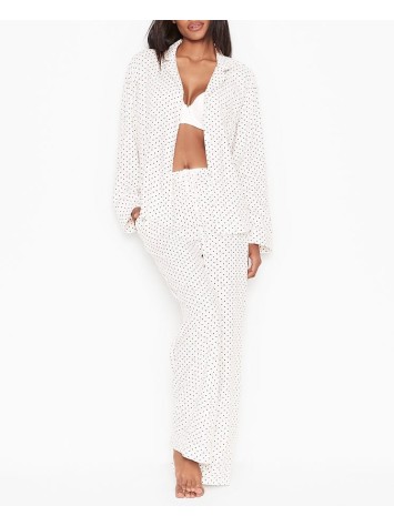 Піжама фланелева Victoria's Secret Flannel PJ Set Print VS