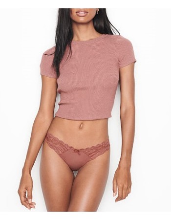 Трусики Victoria's Secret Dream Angels Choco Lace Thong panty
