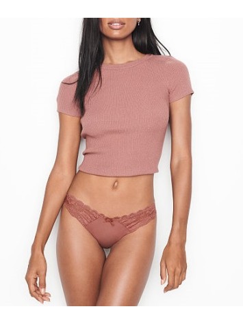 Трусики Victoria's Secret Dream Angels Choco Lace Thong panty