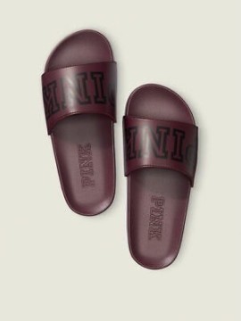 Шльопанці PINK Victoria's Secret бордові