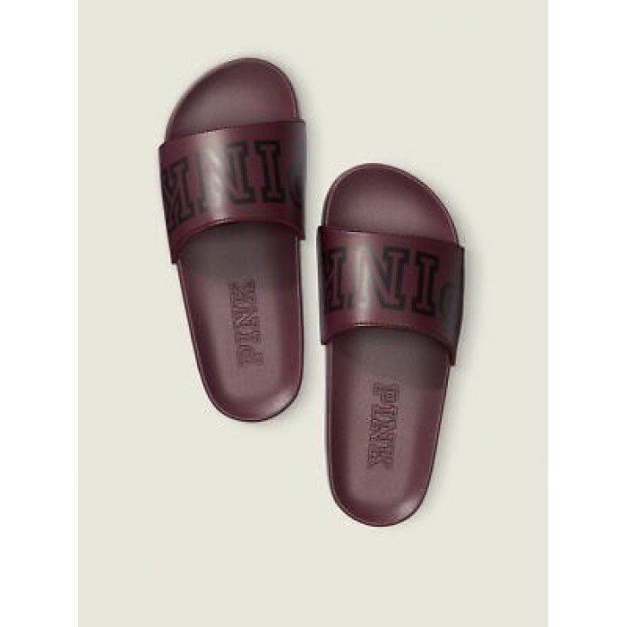 Шльопанці PINK Victoria's Secret бордові