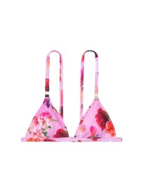 Купальник трикутники Вікторія Сікрет Pink квітковий принт