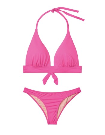 Купальник трикутники з пушап Вікторія Сікрет hot pink