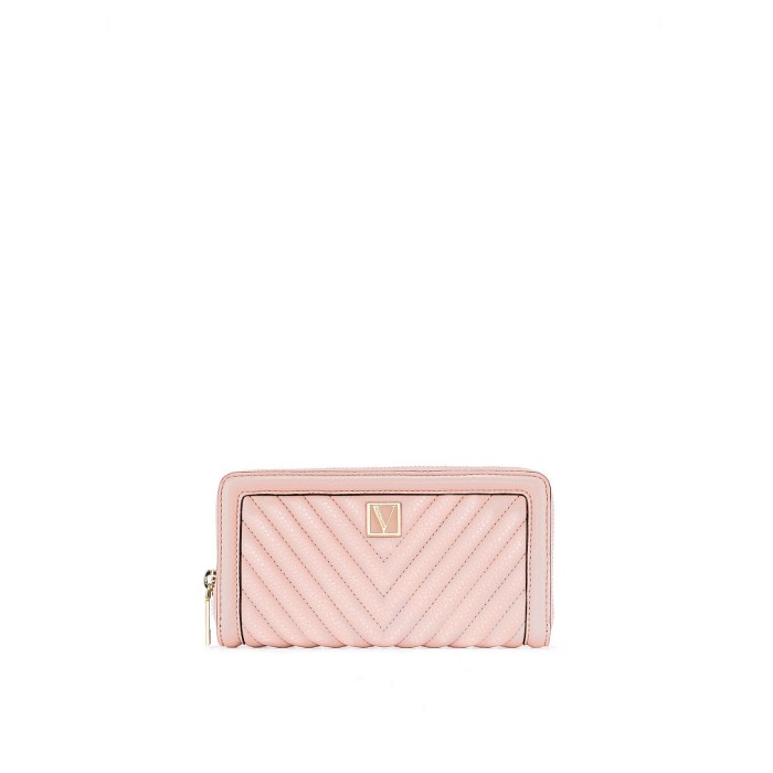 Гаманець Victoria's Secret The Victoria Wallet V-Quilt pink