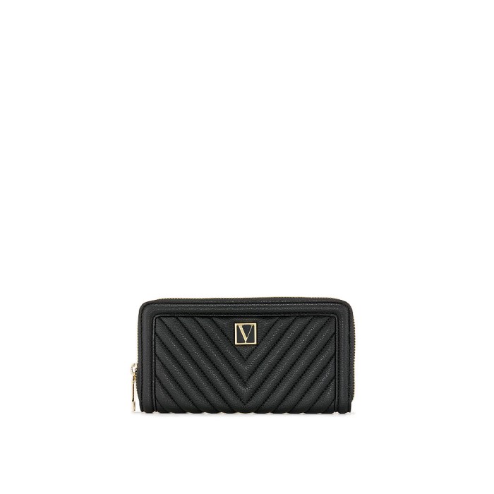 Гаманець Victoria's Secret The Victoria Wallet V-Quilt Black