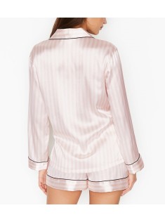 Сатинова піжама VS Satin Short Pj Set Signature Stripes