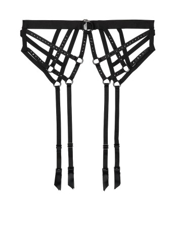 Пояс Victoria’s Secret Black Embellished Naked Garter belt