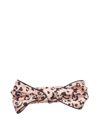 Пов'язка для волосся Victoria's Secret Satin Knotted Headband Leopard