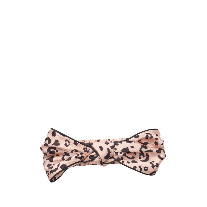 Пов'язка для волосся Victoria's Secret Satin Knotted Headband Leopard