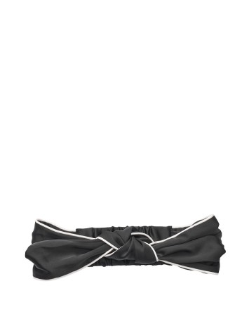 Пов'язка для волосся VS Black Satin Knotted Headband