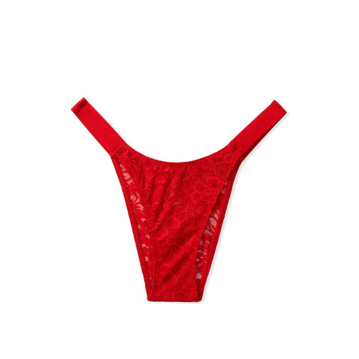 Трусики Victoria's Secret Lipstick in Lace Brazilian Panty