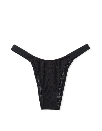 Трусики Victoria's Secret Black in Lace Brazilian Panty