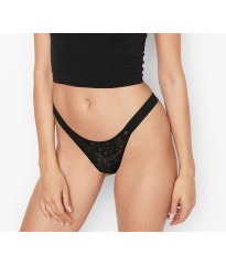 Трусики Victoria’s Secret Black in Lace Brazilian Panty