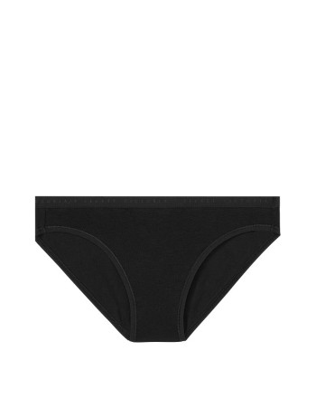 Трусики Victoria's Secret Black Cotton Bikini Panty