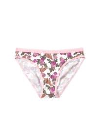 Трусики Victoria&#39;s Secret Cotton Bikini Panty White Rose &amp; Tiger
