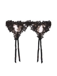 Мереживний пояс Victoria's Secret Black Lace Garter