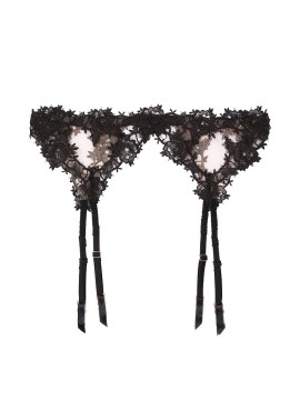 Кружевной пояс Victoria’s Secret Black Lace Garter