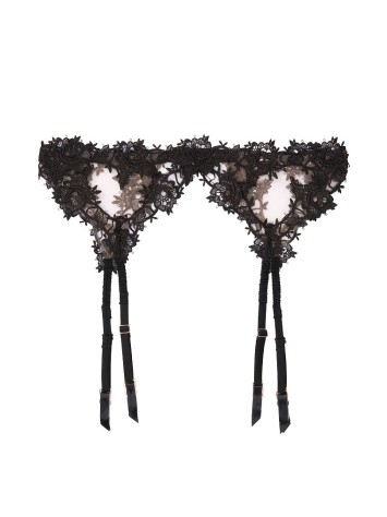 Мереживний пояс Victoria's Secret Black Lace Garter