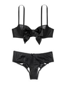 Комплект белья DREAM ANGELS Black Lace-up Balconette Bustier & Cheekini panty