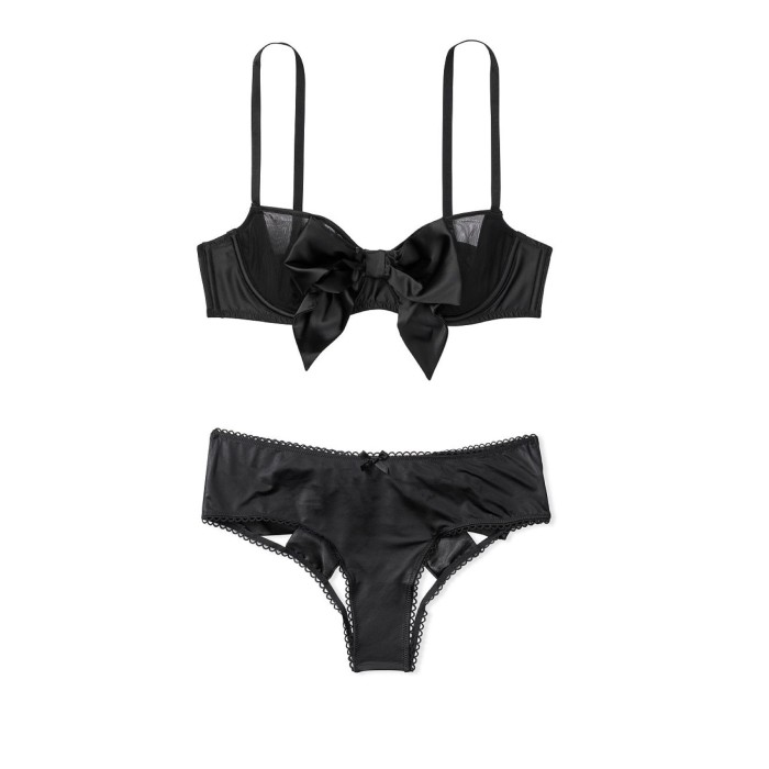Комплект білизни DREAM ANGELS Black Laceup Balconette Bustier set