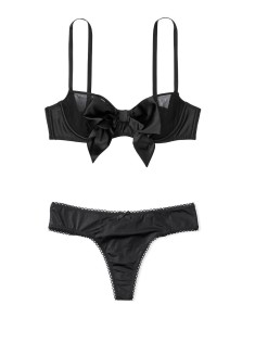 Комплект білизни DREAM ANGELS Black Lace-up Balconette Bustier & Thong panty
