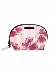 Середня косметичка Victoria's Secret Pink Stripes Flower print