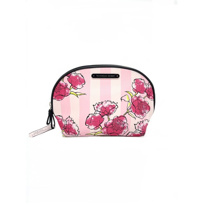 Середня косметичка Victoria's Secret Pink Stripes Flower print