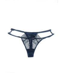 Трусики Вікторія Сікрет Very Sexy Strappy Lace Thong Panty Night Blue