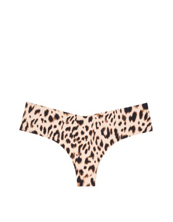 Трусики бесшовные VS No Show Thong Panty Leopard print