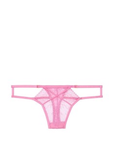 Трусики Вікторія Сікрет Very Sexy Strappy Lace Thong Panty бузкові