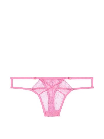 Трусики Вікторія Сікрет Very Sexy Strappy Lace Thong Panty бузкові